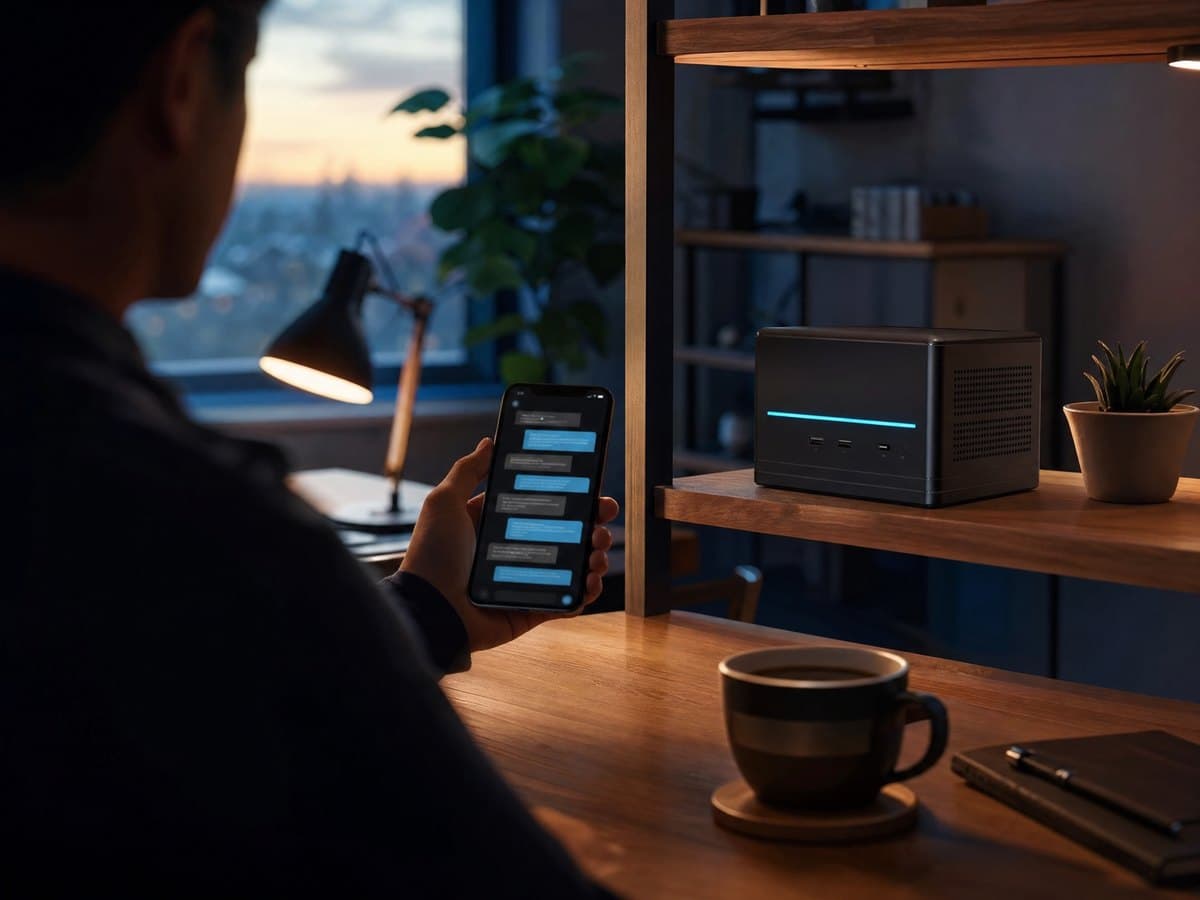 A secured personal AI agent working for a small business